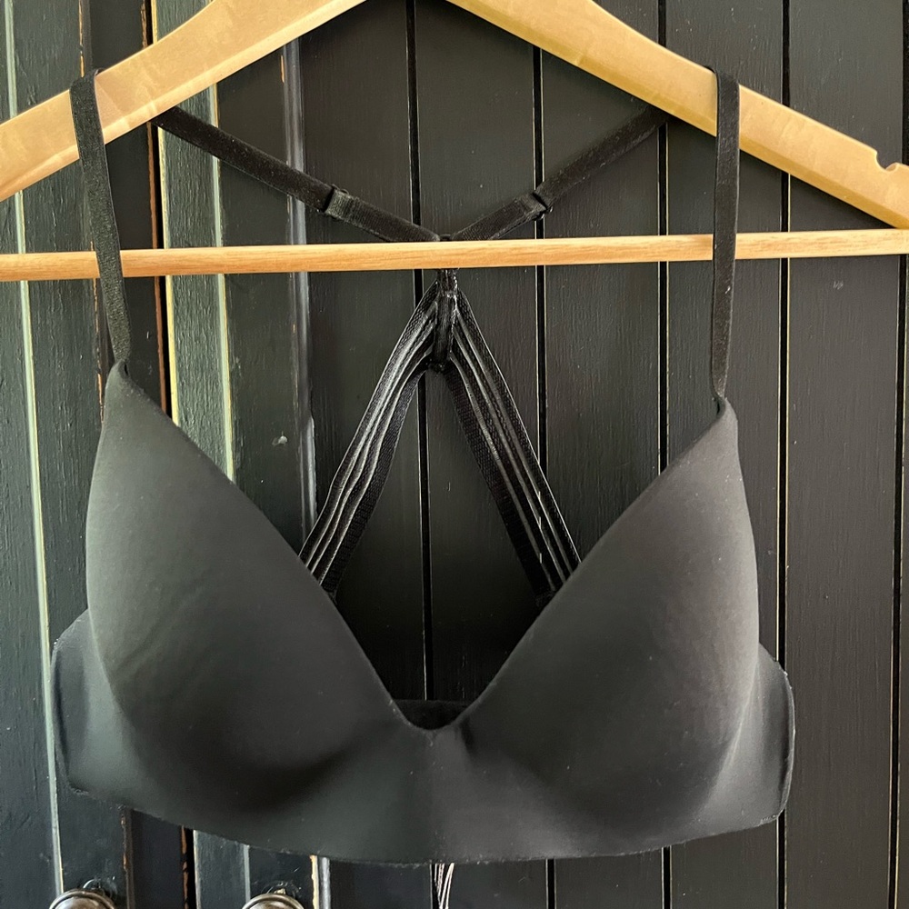 Victoria's Secret Black Racerback Strappy Bra